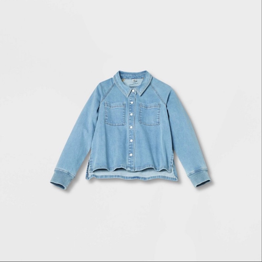 Women’s Adaptive Long Sleeve Button Down Denim Shirt